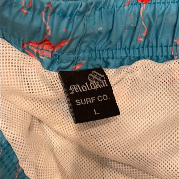 🔴- Molokai Flamingo Shorts Trunks Large - Picture 4 of 8